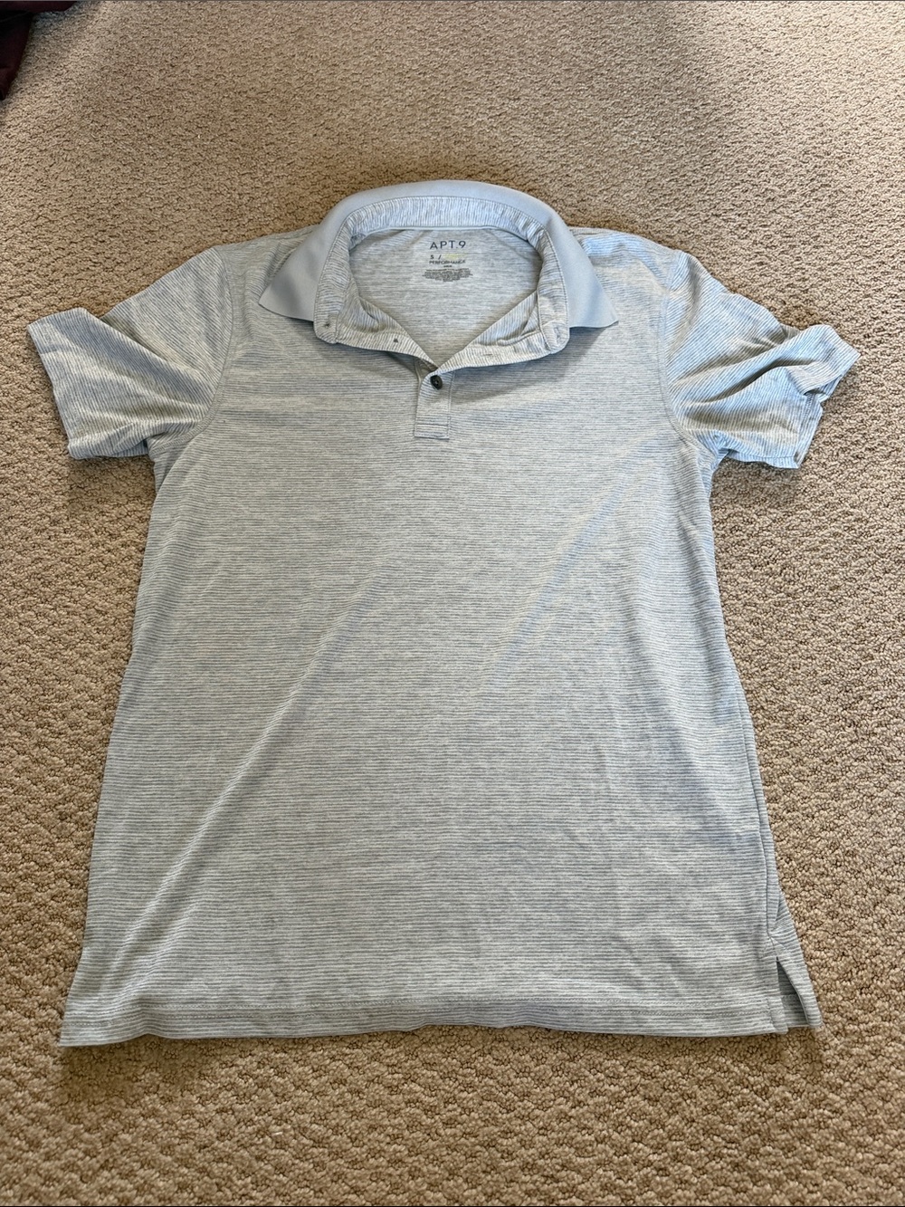 Apt. 9 Men's Light Gray Heather Polo